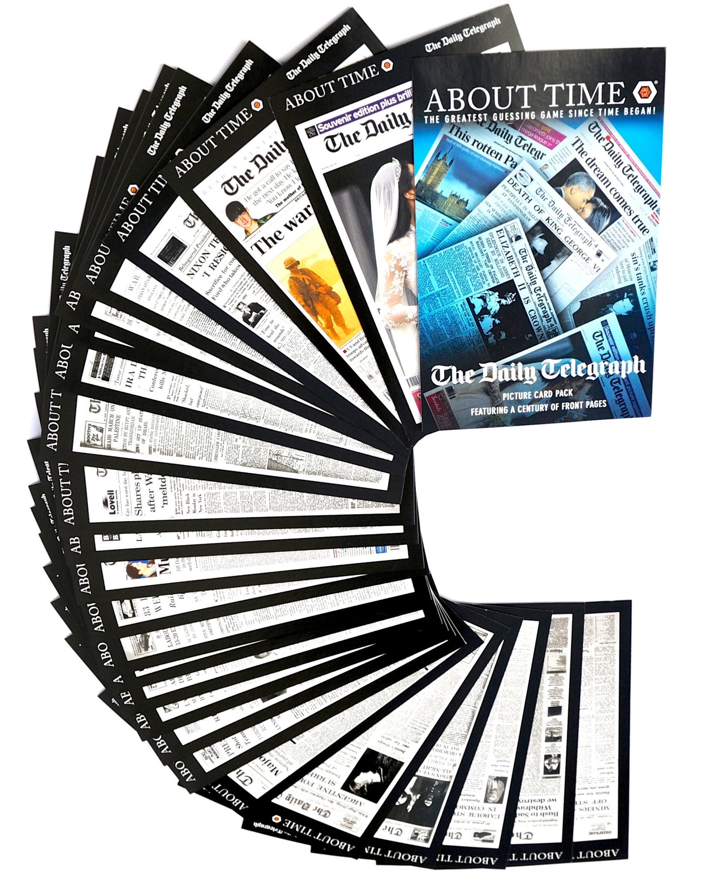 About Time Daily Telegraph Front Page Card Pack